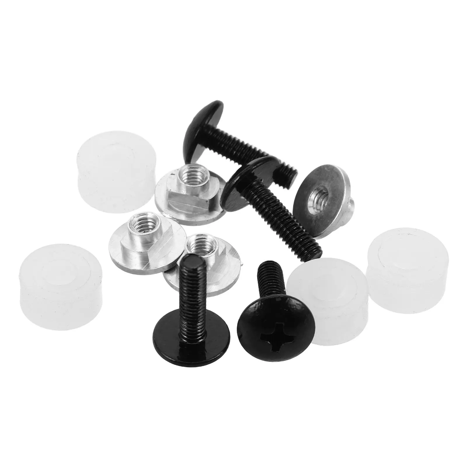 1Set Hockey Visor Screws M4 Cylindrical Washer Hardware Kit Weather Resistant Hockey Visor Repair Screws with Caps