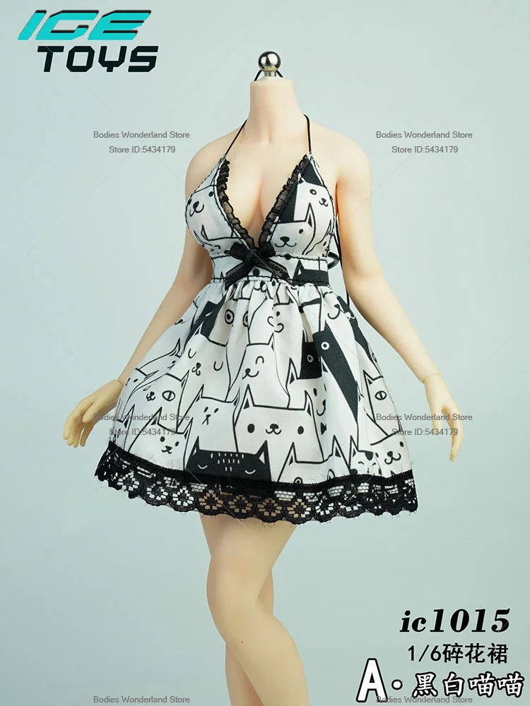 

В наличии: ICE TOYS ic1015, платье с цветочным принтом, глубоким V-образным вырезом и открытой спиной, масштаб 1/6, для 12-дюймовых фигурок солдаток.