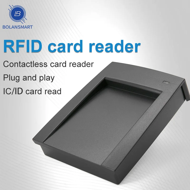 

RFID Card Reader USB Security Proximity Sensor Smart IC ID Card Reader 125KHz 13.56MHz 14443A S50/S70/M1 Plug and Play