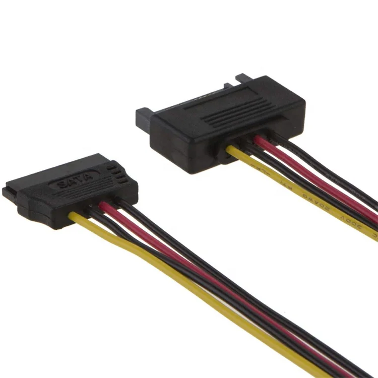 Лидер продаж, Заводская поставка, 30 см SATA 15-контактный штекер на SATA 15-контактный гнездовой кабель питания