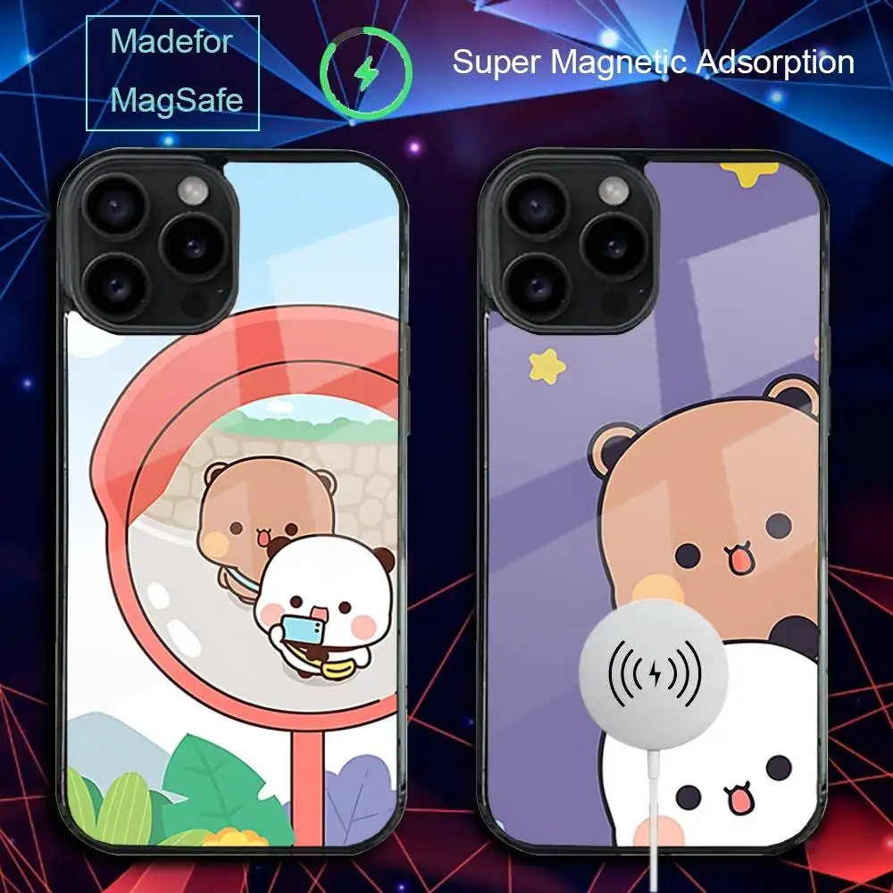 

Cartoon B-BUBU Cute D-DUDU Phone Case For iPhone 17,16,15,14,13,12,11,Pro,Max,Plus,Mini,SE4,E Magnetic Magsafe Wireless Charging
