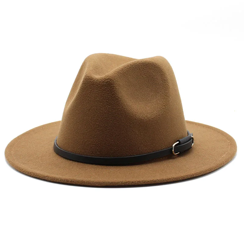 Aliexpress Hoge Hoed Europese En Amerikaanse Britse Stijl Platte Fedora Hoed Nieuwe Herfst En Winter Warme Wollen Heren En Dames Hoed