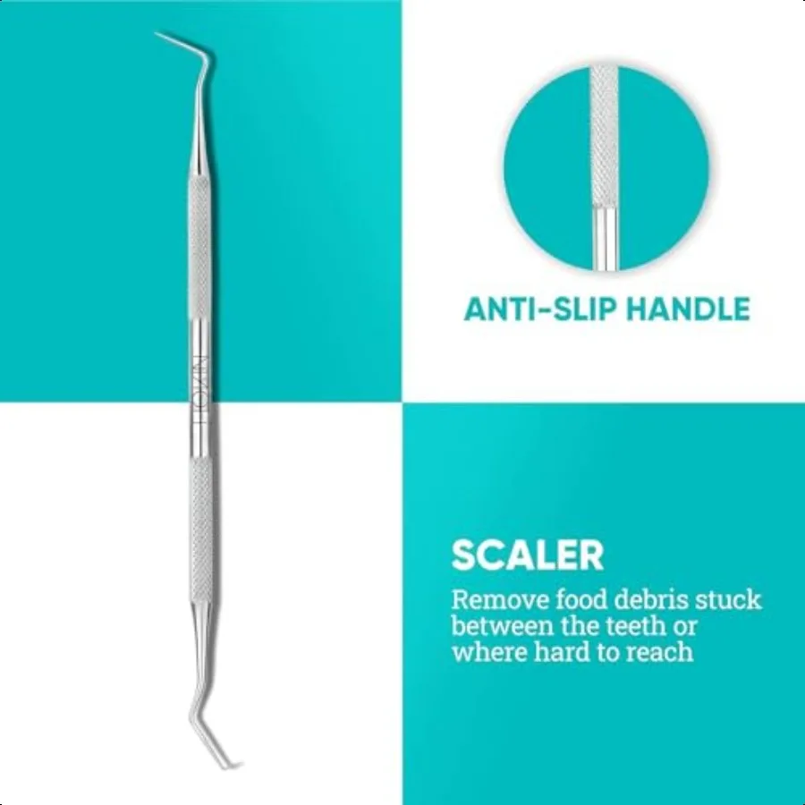 أدوات طب الأسنان HOKIN البلاك مزيل أداة تنظيف الأسنان 4 قطعة مجموعة العناية بالأسنان ملء الأسنان إصلاح مجموعة الفولاذ المقاوم للصدأ أدوات طب الأسنان
