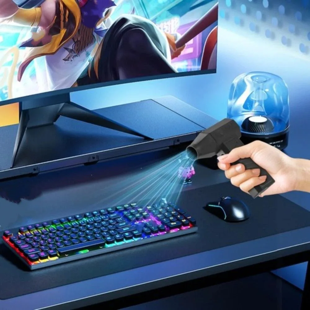 

Мощный портативный вентилятор-воздуходувка с бесщеточным двигателем, 130000 об/мин, мини-турбовентилятор, высокоскоростной, перезаряжаемый, с мощным воздушным потоком