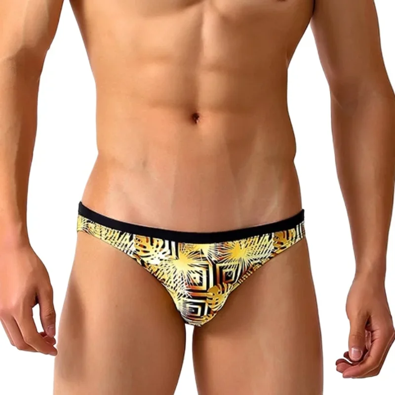 High Leg Narrow Waist Swimwear Men Swim Briefs Bikini Slip Men's Swimsuit Beachwear Surfing Bathing Suit Swimming Trunks for Man