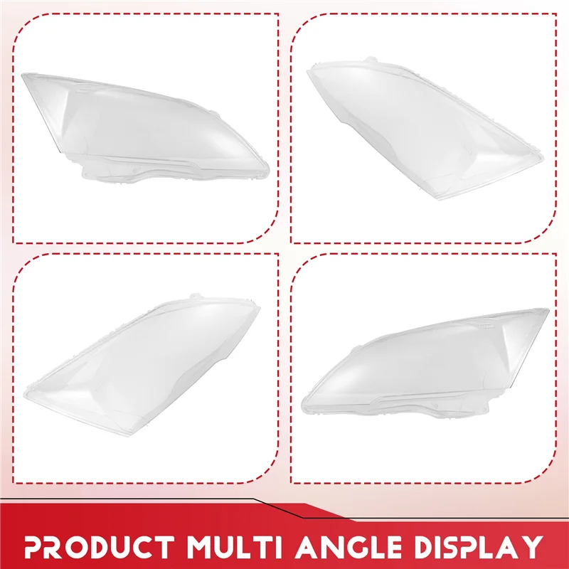 

A65P-пара левый + правый для Honda CRV CR-V 2007 08 09 10 2011, крышка объектива автомобильной фары, абажур переднего авто освещения