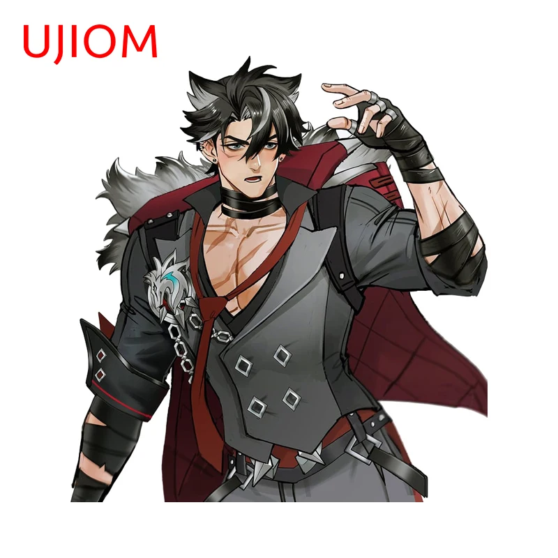 UJIOM Charming Wriothesley Genshin Impact Wall Stickers Attractive Strong Wolf Man Baby Nursery Room Decal Scratch Proof