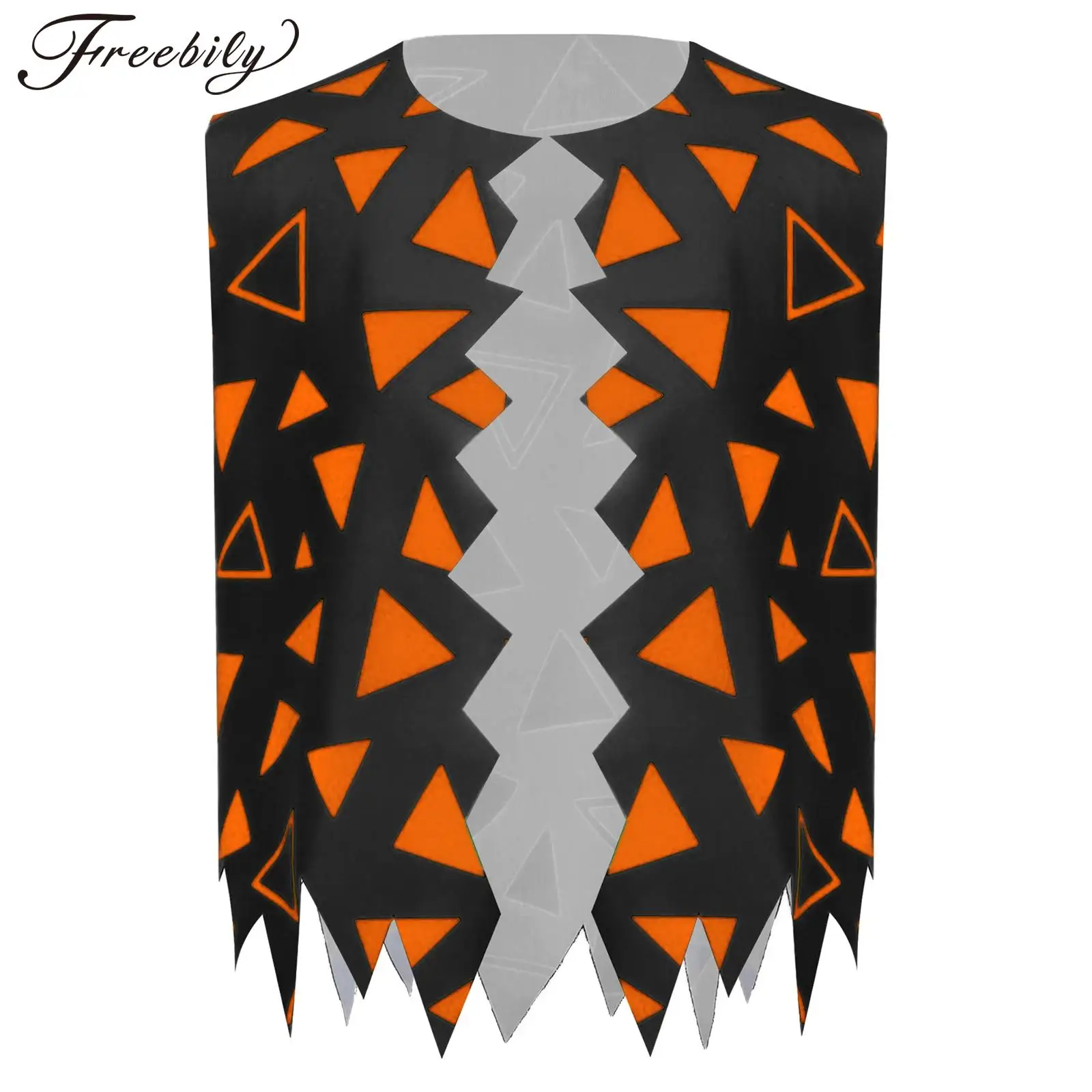 

Boys Roleplay Primitive Man Halloween Costumes Cosplay Flint Stone Outfit Clothing Waistcoat Cavemen Costume Sleeveless Vest