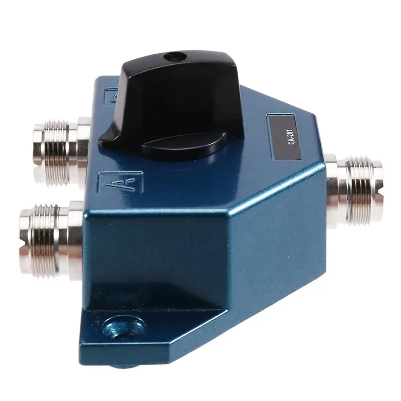 A93E-Ham Radio Antenna Coaxial Switcher UHF Female Connector Adapter Converter 1.8-600 Mhz Manual CA201 Aerial Coax Switch