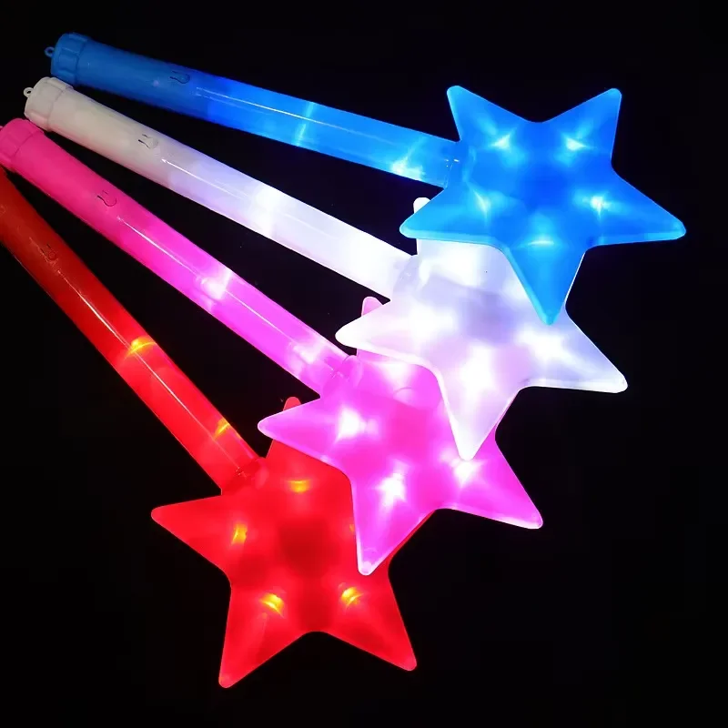 LED Lighting Wand Toy Glow Neon Concert Party Supplies Cheerleading Stick Magic Star Styling Glow Stick