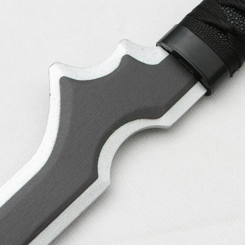 98cm/35.58in Black Rock Sword Bamboo Katana  Anime Peripherals Cosplay Model Props Practice Ornaments Holiday Gift Table Crafts