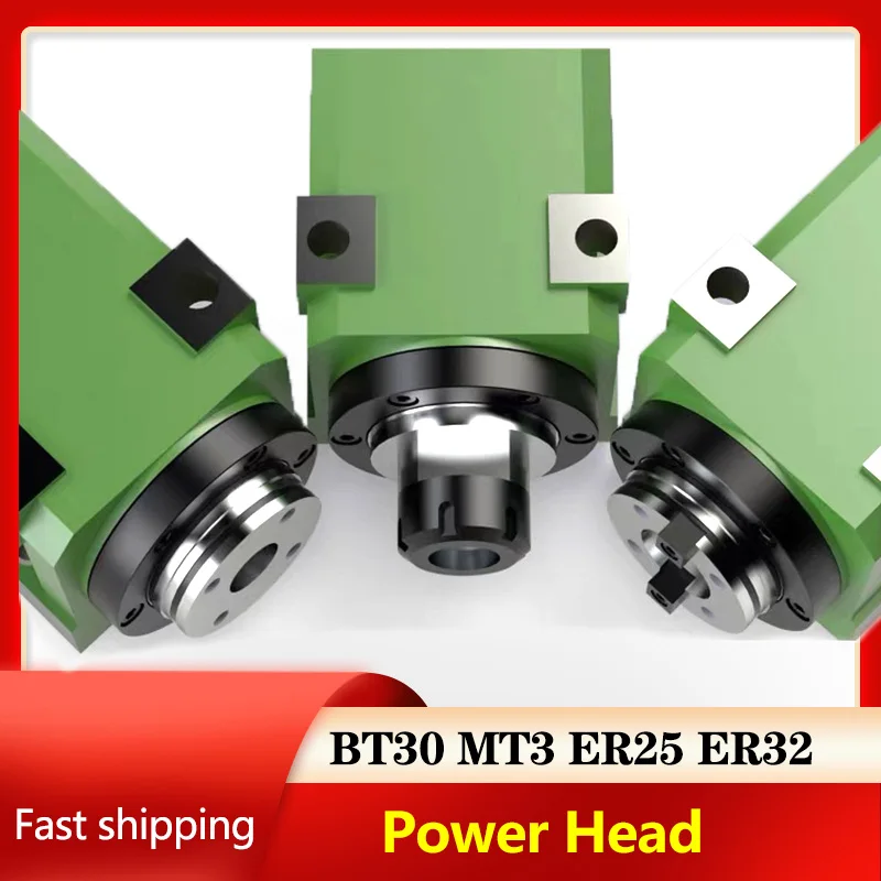 ER32 ER25 BT30 MT3 Cutting head Power Head spindle carving milling Spindle Head high and low speed slide table motor