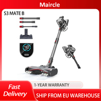 Maircle S3-MATE B Cordless Vacuum Cleaner,with Store and Charge 2-in-1 Dock,40min Runtime,30kPa Power Suction,10-in-1 Versatilit