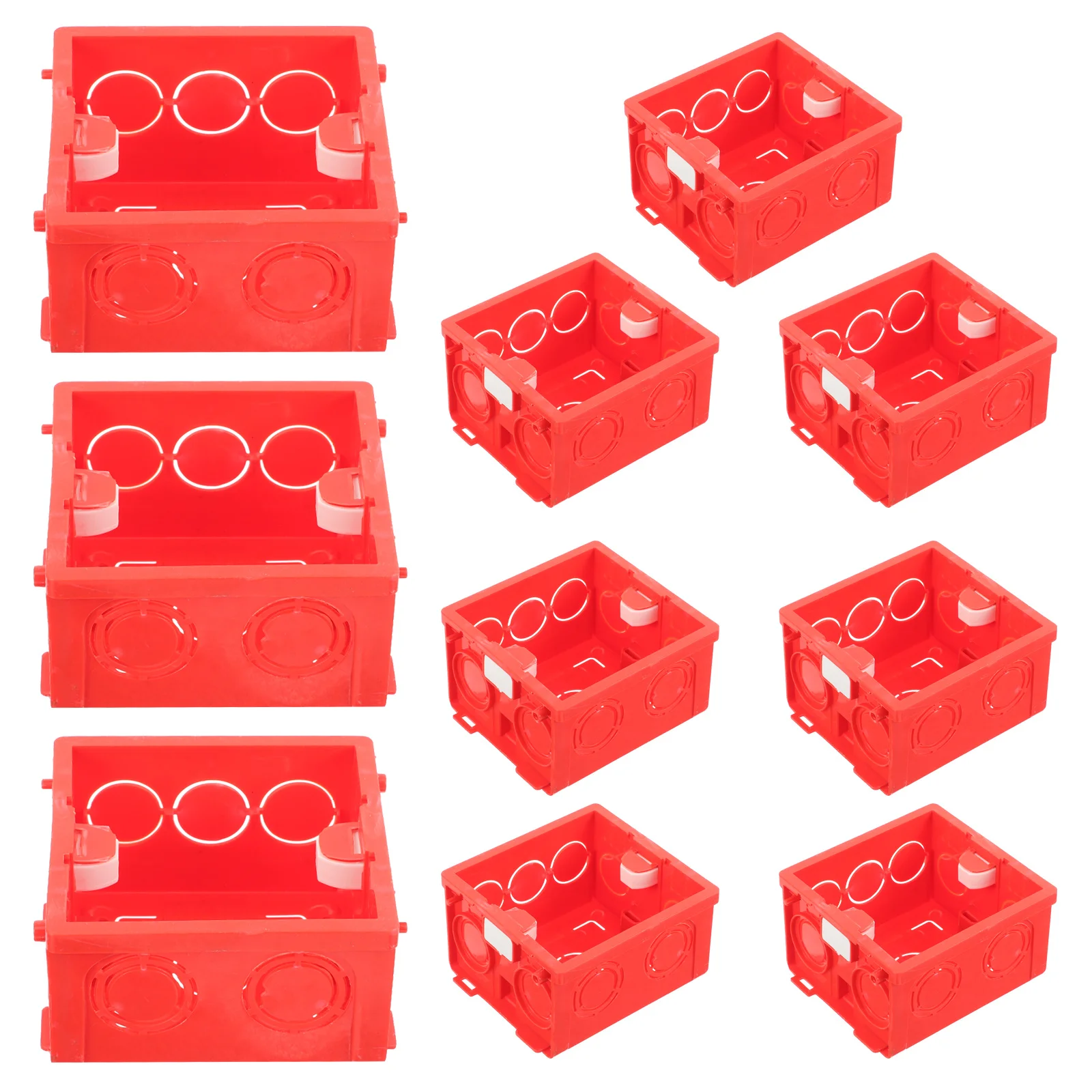 10 قطعة 86 نوع المقبس صناديق التثبيت المخفية مزدوجة الصلب الجوز قابل للتعديل 2.5 سنتيمتر تباعد لهب دائم سطح جبل