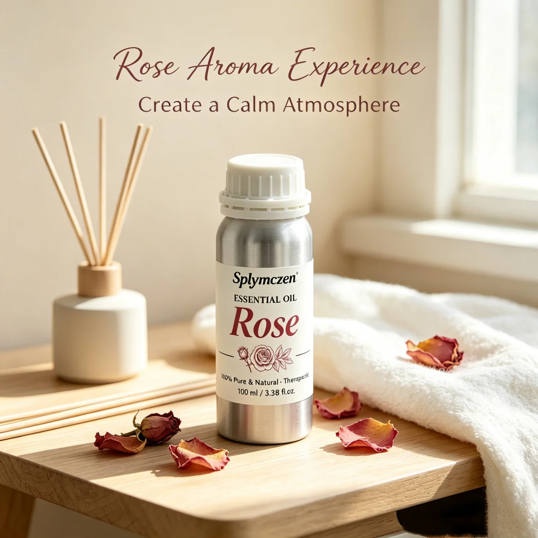 20/100ml Pure Natural Rose Aroma Oil For Reed Diffuser Humidifier Home Aromatherapy Fragrance