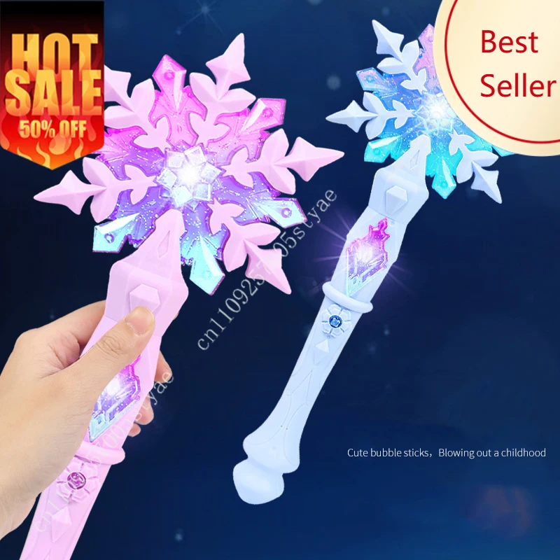 

Frozen Elsa Music Magic Wand Disney Princess Crown Snowflake Makeup Toys Birthday Christmas Gifts Party Holiday Decorations Toy