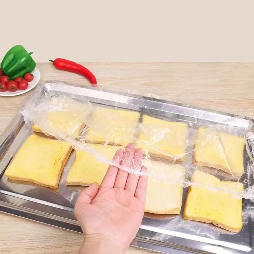 Gifts Transparent Food Cover Elastic Band Large Plastic Wrap Bags Multifunctional Tray Cling Film