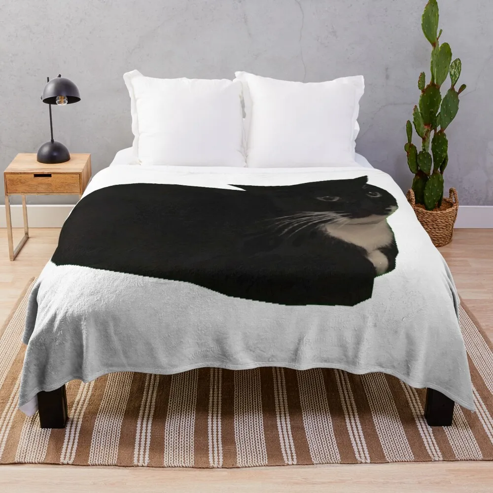 

Maxwell the cat Throw Blanket sofa bed Weighted valentine gift ideas Travel Blankets