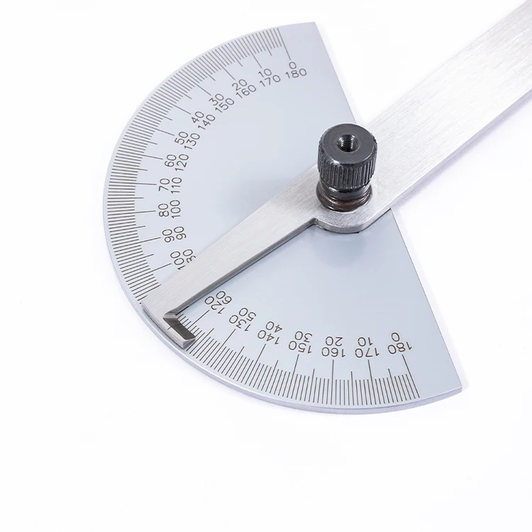Stainless Steel 0-180 Degree Protractor Angle Finder Ruler Woodworking Ruler Tool Measuring Gauge
