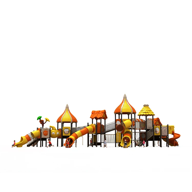 Plastic Playground Large Equipment Amusement Park Facilities Outdoor Playground Playhouse With Slide