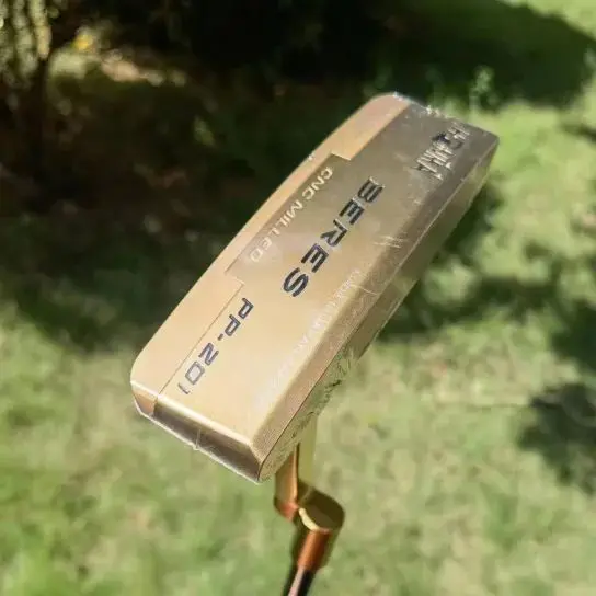 

PP201 Gold Golf Putter Blade Right Hand Forged CNC-milled Golf Clubs Steel shaft free shipping