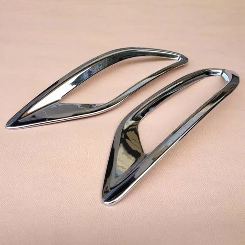 Chrome Rear Bumper Fog Reflex Light Cover Trim Molding Lamp Garnish For HONDA VEZEL HRV HR-V 2014-2019