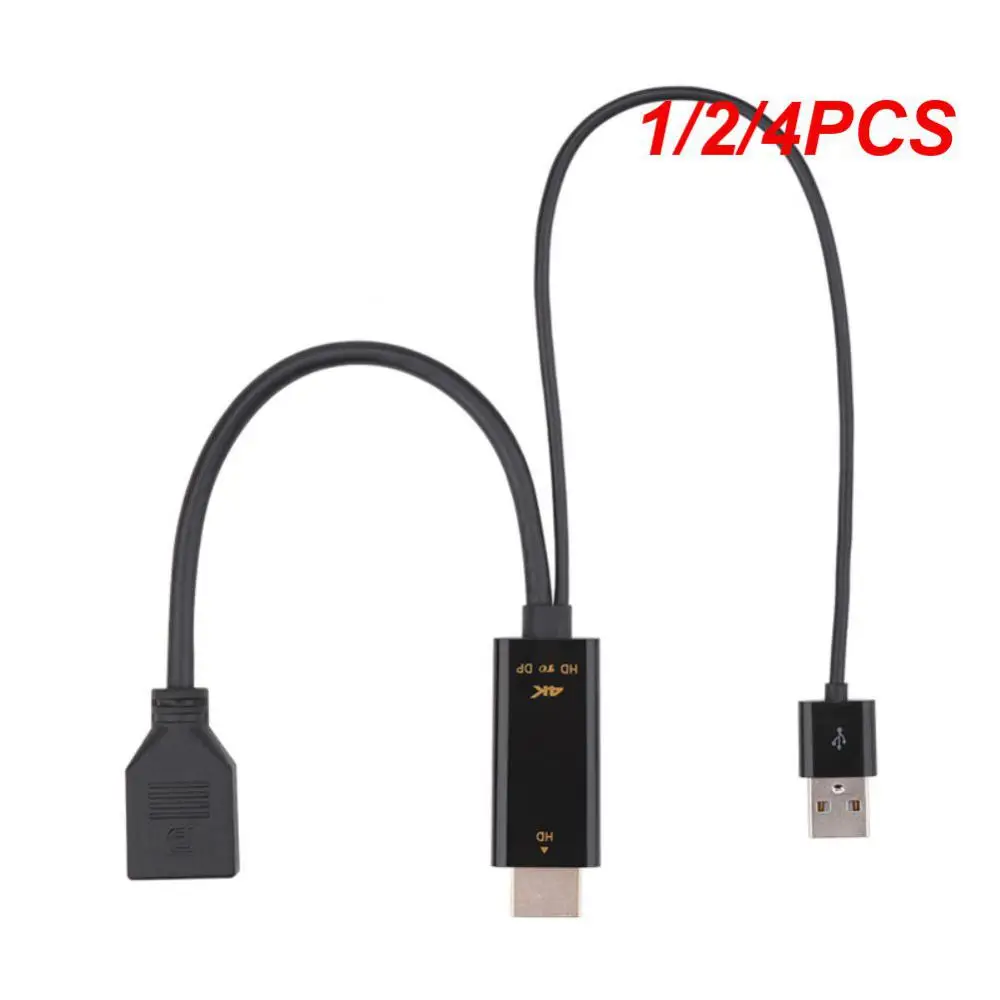 

1/2/4PCS HDMI-compatible To Displayport Converter Cable 4K 60HZ to Female Male Display Port Adapter for PS5 TV Box To