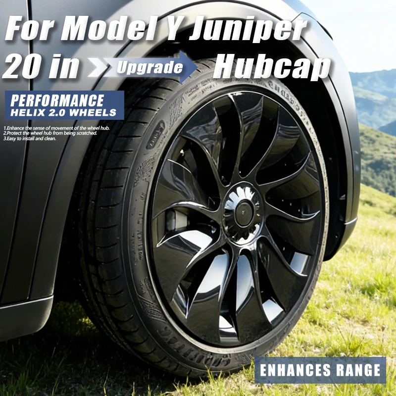 

Комплект из 4 колпаков для колес Tesla Model Y Juniper 20 дюймов, 2026 Performance, замена Helix 2.0 AWD, полноразмерные аксессуары для дисков 2025
