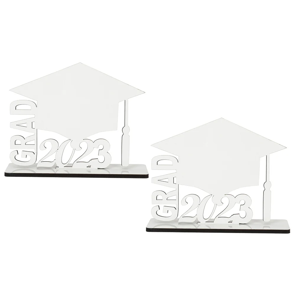 

2 Pcs Picture Frame DIY White Blank Sublimation Centerpieces Table Decorations 2023 Wooden Picture Frame Gifts