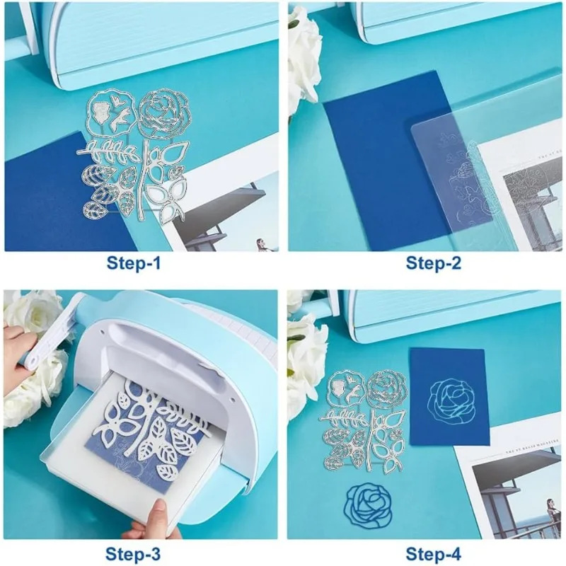 1pc Rose Flower Metal Die Cuts Flower Leaf Cutting Dies Cut for DIY Craft Handmade Embossing Scrapbooking DIY Card Crafts Making