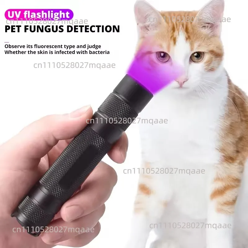 High Power Shortwave 354nm UVC LED Flashlight SW UV Torch Lamp Fluorescent Minerals Phosphor Detection