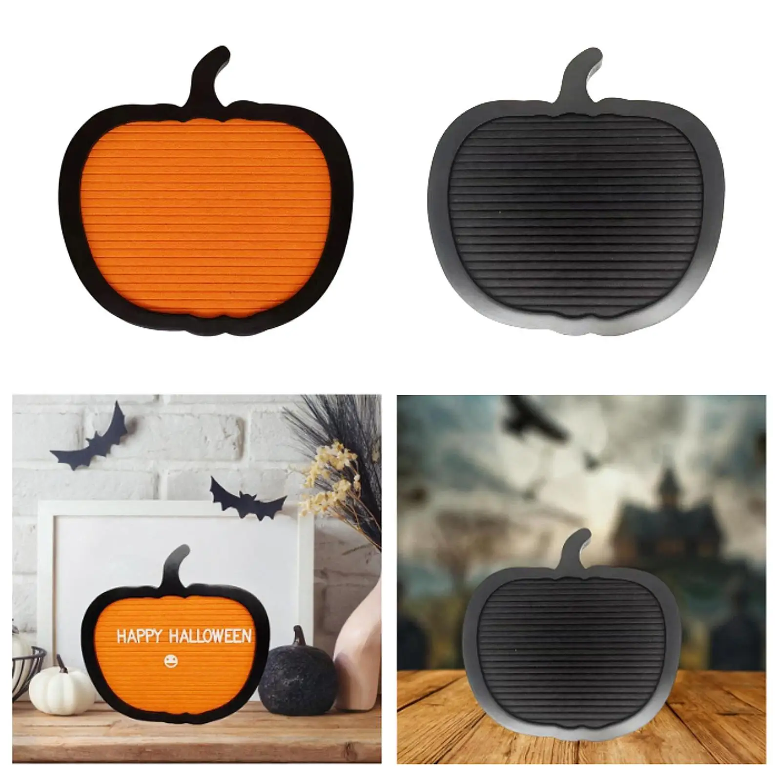 Доска для писем, почтовая доска в форме тыквы 10 x 10 дюймов, готические подарки, фетровая доска объявлений, жуткая для украшения офисной вечеринки