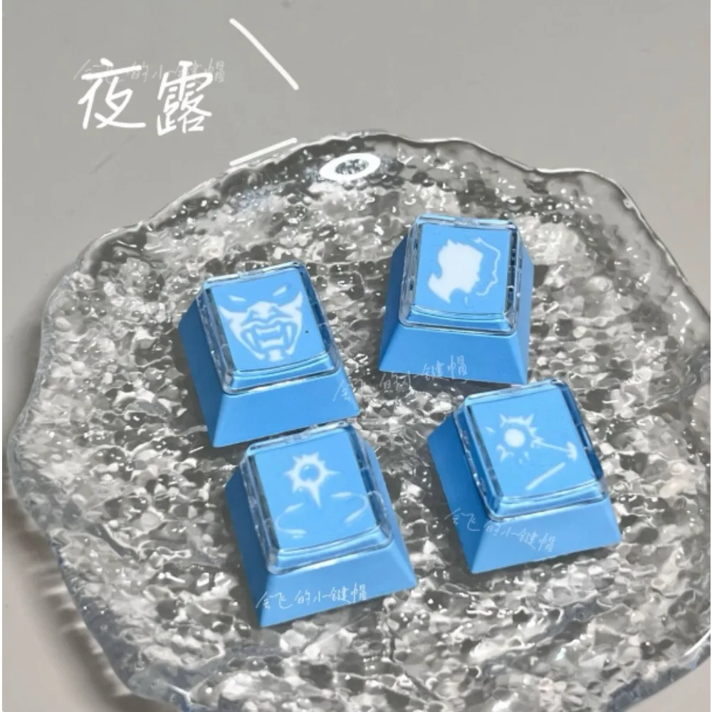VALORANT KO/Night Dew Skill KeyCap para teclado mecánico azul transparente XDA perfil Fearless contrato personalidad PC Keycap