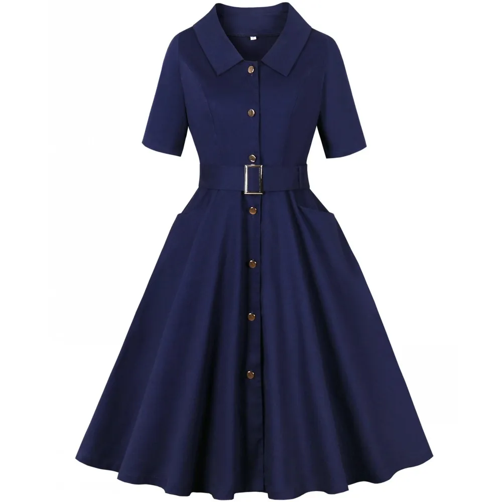 Women Pin Up Casual Party Dress 2025 Summer Short Sleeve Retro Robe 60s 50s Vintage Rockabilly 1960s 1950s Swing Dress Vestidos