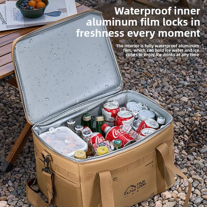Tandelu Insulated Bag Outdoor Ice Bag Portable Camping Outdoor Large Capacity Waterproof Household Insulated Picnic Bag