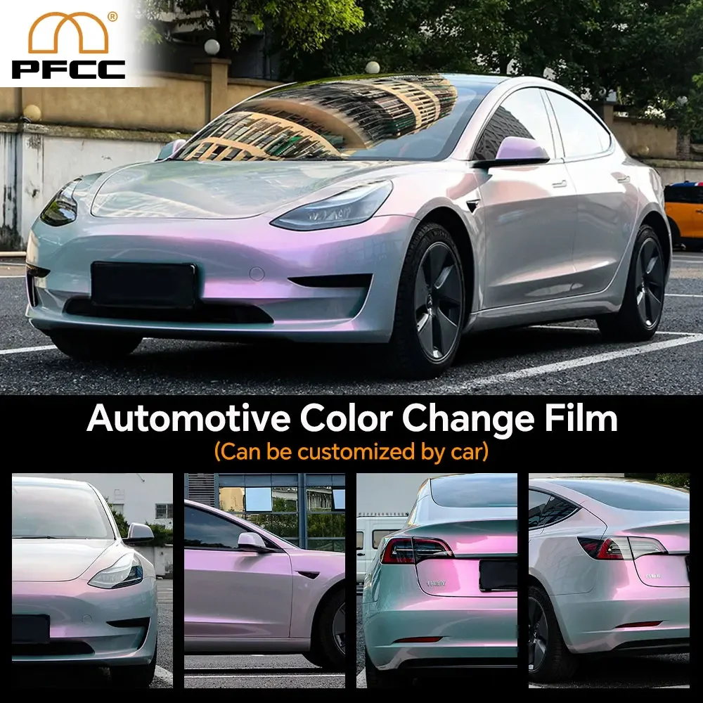 PFCC Car Color Changing Film For Customized Car Models PVC Decal Anti-Scratch Vinyl Film Auto Body Color Change Cars Accessories