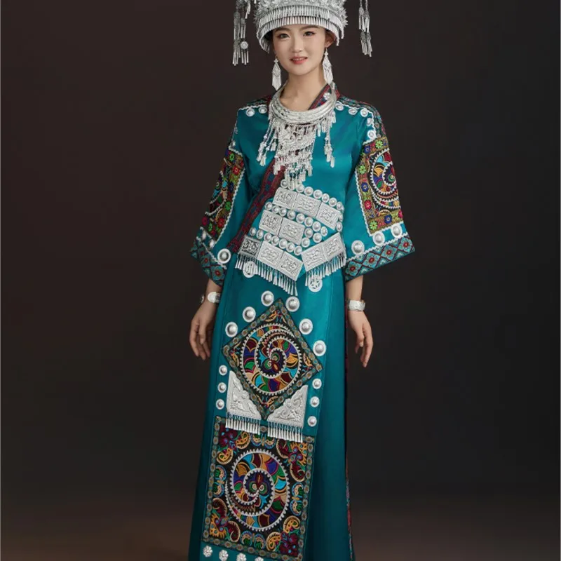 Vêtements de performance de danse de voyage d'aviation, robe de village adulte minoritaire, ensemble de vêtements ata ao, 600, nouveau