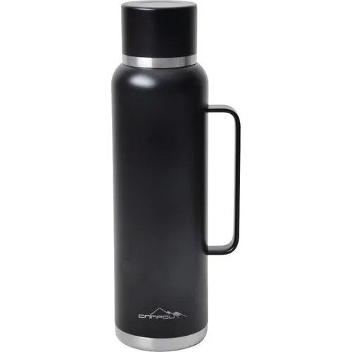 Campout Double Layer Black Thermos 1500 ml