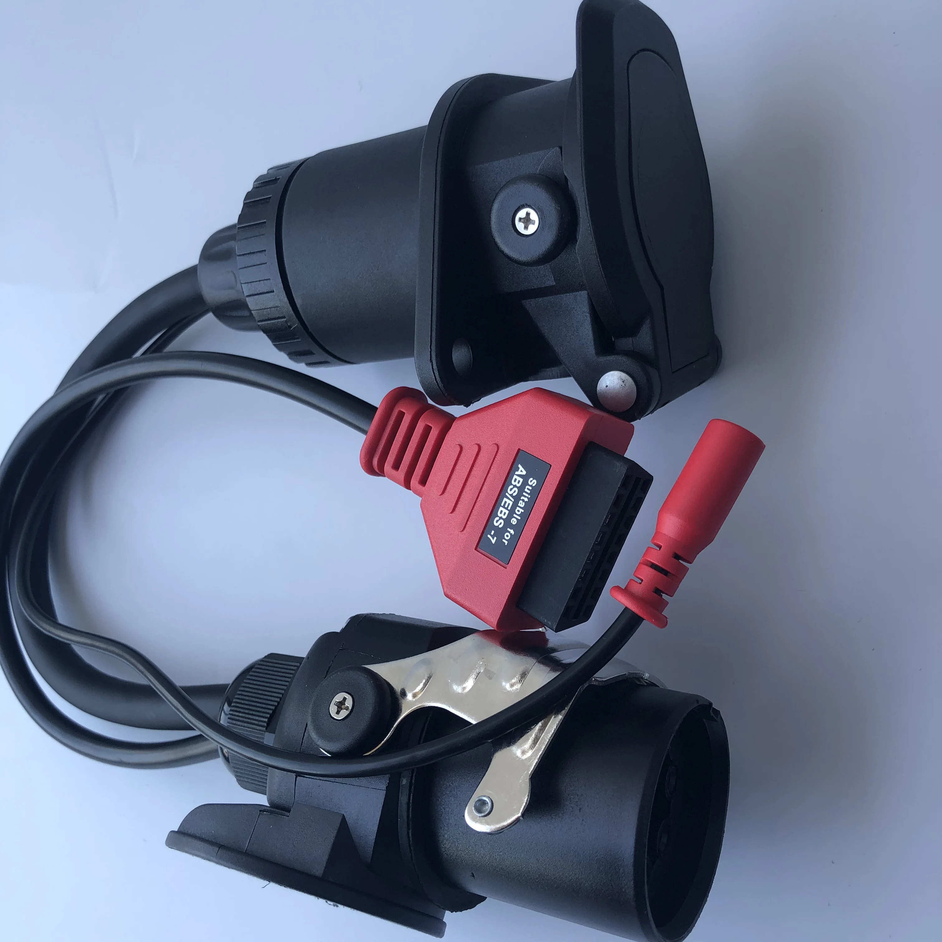 OBD2 Trailer Diagnostic Adapter Cable ISO 7638 Compatible with Autocom And Other Truck Vehicles Bosch Autel EBS for Automotive