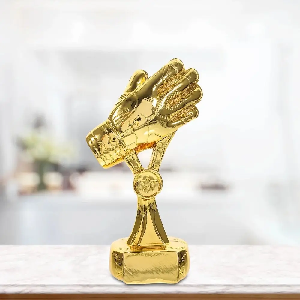 

Football Goalie Gloves Trophy Cup Competition Honor Reward Goalkeeper Gift Soccer Fans Souvenir Excellent Player Award Kids