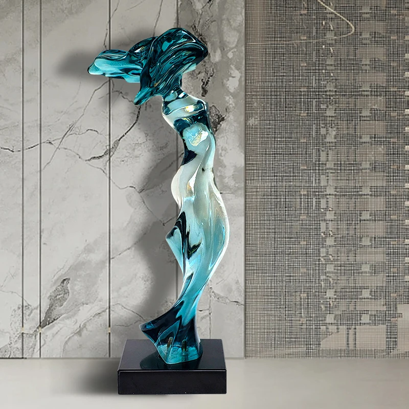 

Abstract Home Interior Decoration Sculpture Art Clear Resin Epoxy