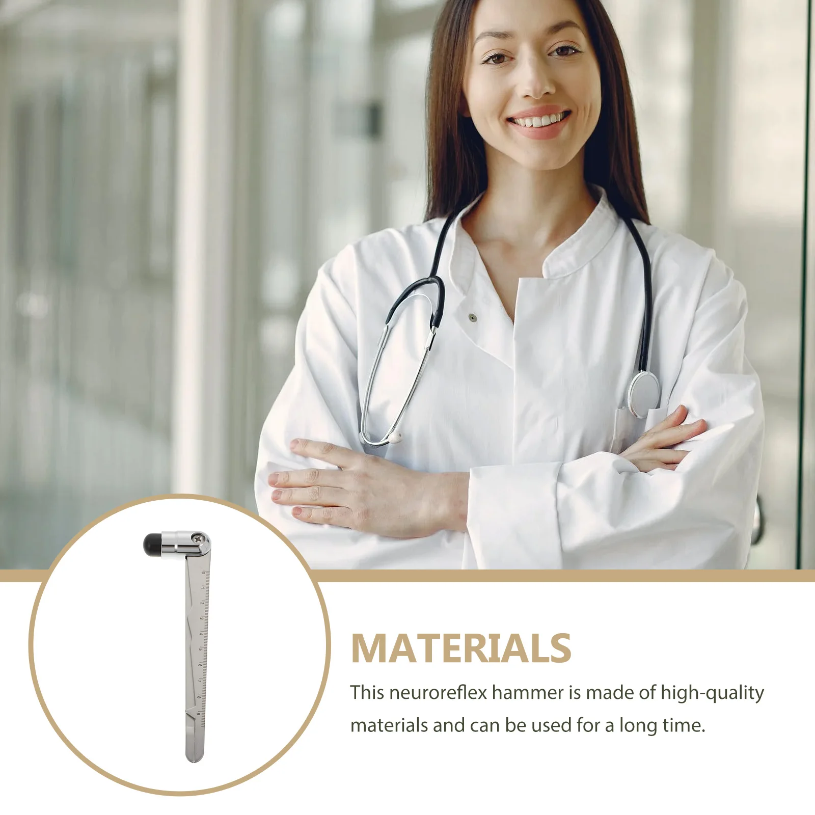 

Button Hammer Medical Diagnosis Practical Round Shaped Plexor Portable Percussion Hammers Nerve Testing