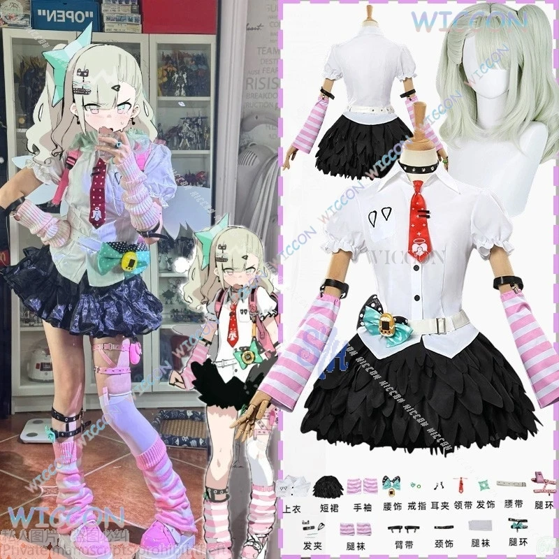 

Anime Game Zenless Zone Zero Cosplay Idol Angels Of Delusion Chinatsu Remiel Costume Jirai Kei Girls Dress Lolita Halloween Cos