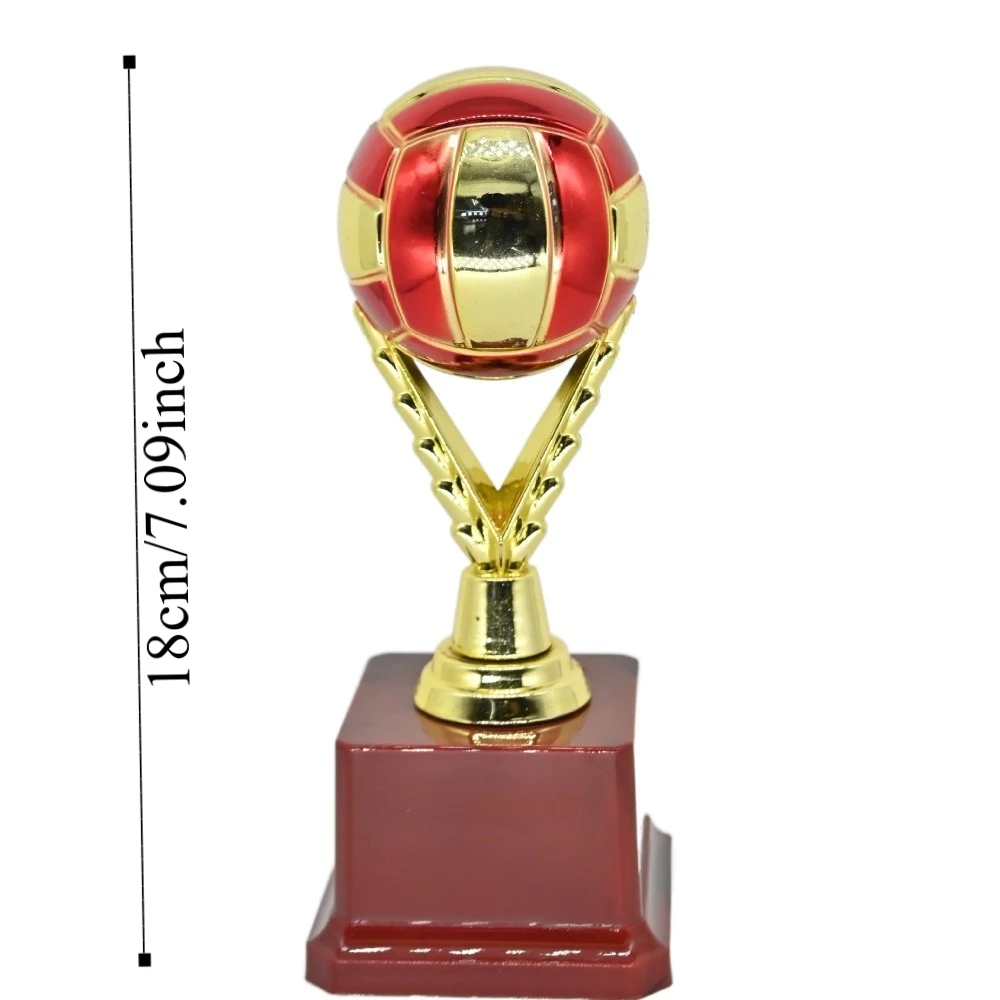 Premio de fútbol de varios tamaños de alta calidad, recuerdo de voleibol de plástico de Color dorado, medallas para niñas, suministro de recompensa, premio para niños