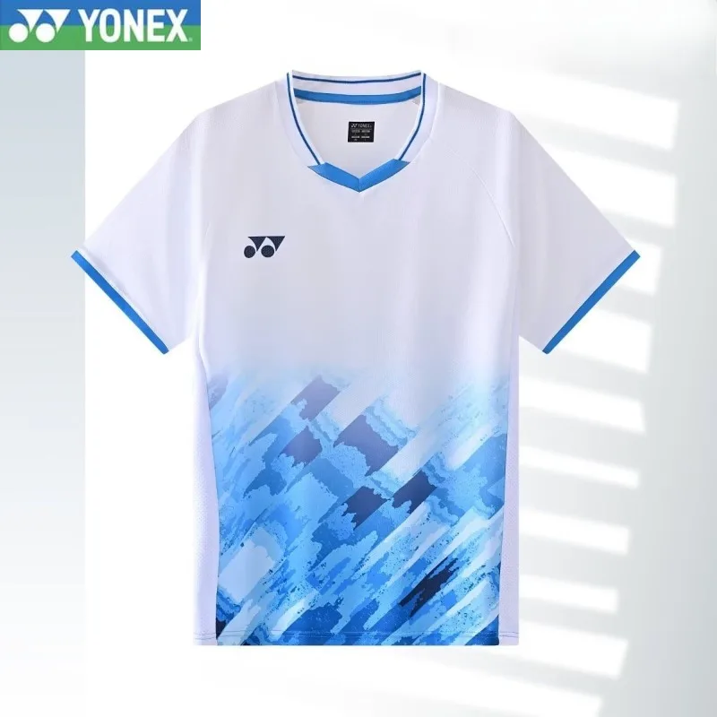 YONEX 2024 New Badminton Jersey Men's and Women's Quick-drying and Breathable Sports Training Competition Short-sleeved Suit