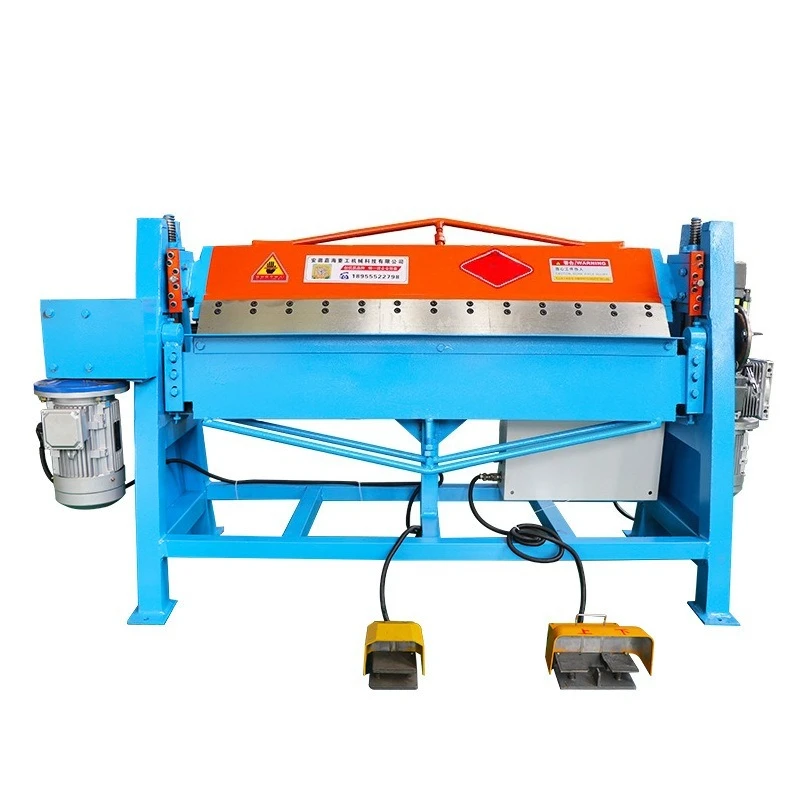 Small electric aluminum profile folding machine, ventilation duct 2.5 meters bending machine 1.3 folding machine