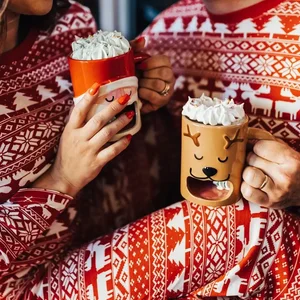 2024 Neues Weihnachts -Kombinieren Pyjamas Muttervater Kinder Kinder Kinder Kleidung Baby & Hund Jumpsuit PJS Weihnachtsfamilie sehen schöne Kleidung aus 8 Hauptverkäufe für Mamae und Bebe gleich - №6