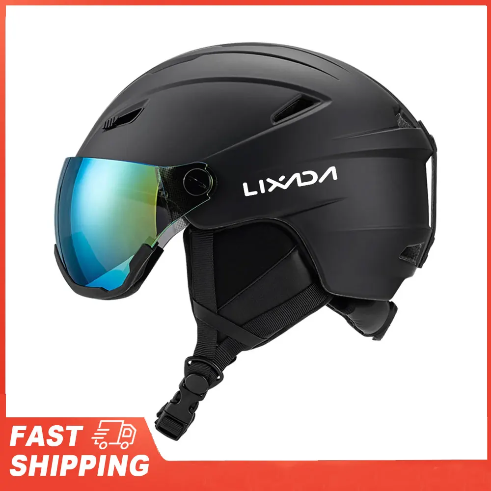 Women Snowboard Helmet And Integrated Ski Helmet Men with Removable Visor Goggles Protective Ski Helmet