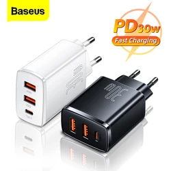 Baseus-PD 20W USB c형 고속 충전기, 아이폰 14 13 프로 맥스 플러스 샤오미 30W 빠른 충전 QC3.0 c형 충전기 전화 충전 어댑터