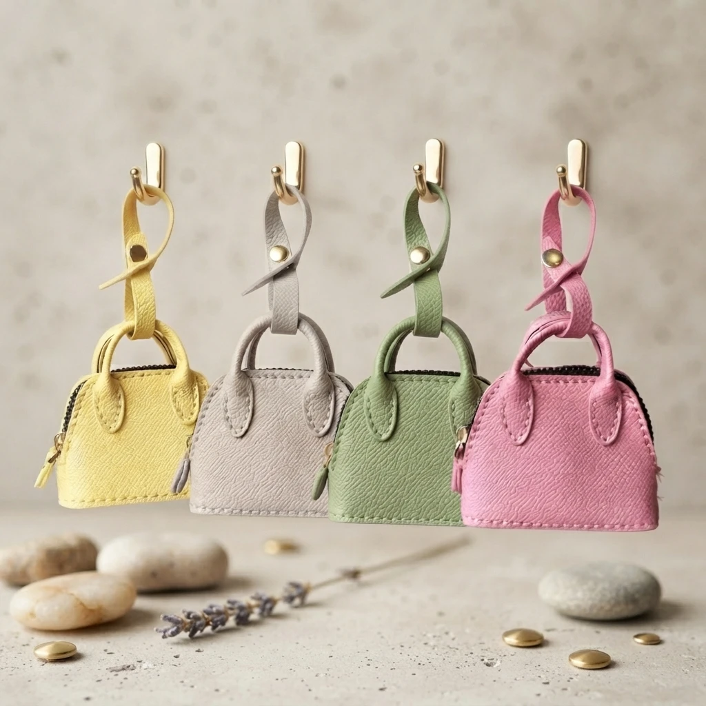 Versatile Coin Purse High-end Solid Color Portable Simple Small Bag Portable Small Jewelry Bag